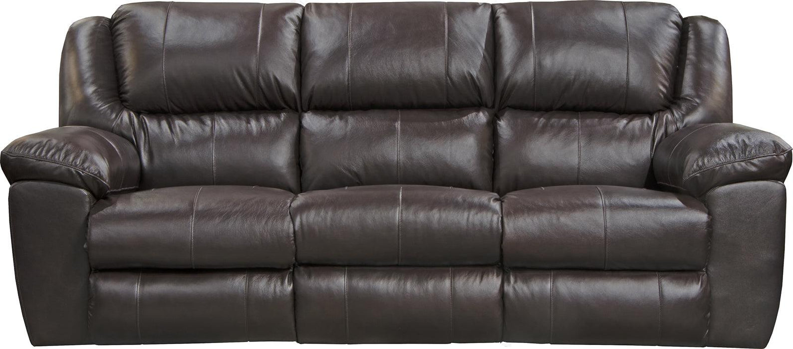 Catnapper Furniture Transformer II Power Ultimate Sofa with 3 Recliners and Drop Down Table in Chocolate
