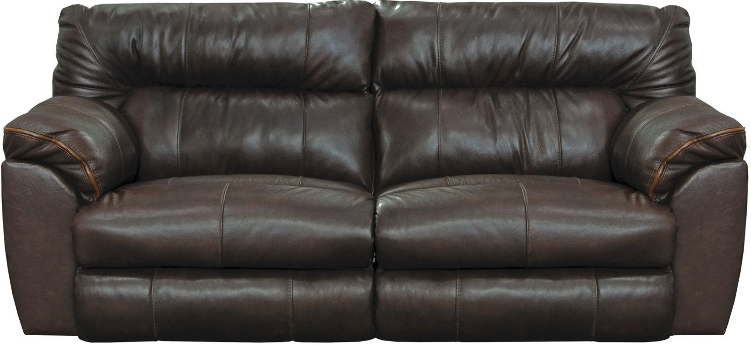 Catnapper Milan Lay Flat Reclining Sofa in Chocolate 4341