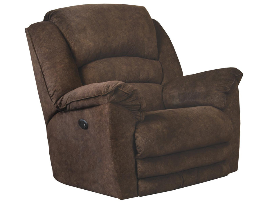 Catnapper Rialto Chaise Rocker Recliner in Chocolate 4775-2
