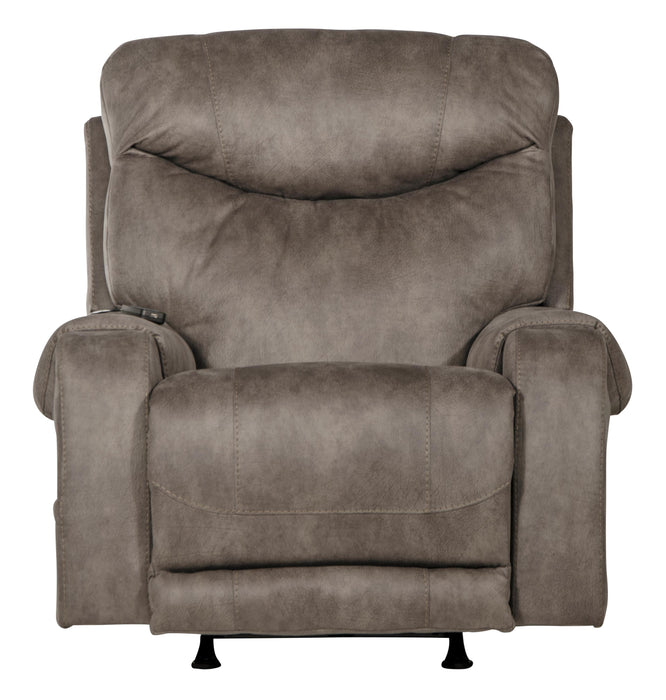 Recharger Power Rocker Recliner with Power Adjustable Headrest & Lumbar and CR3 Heat & Massage