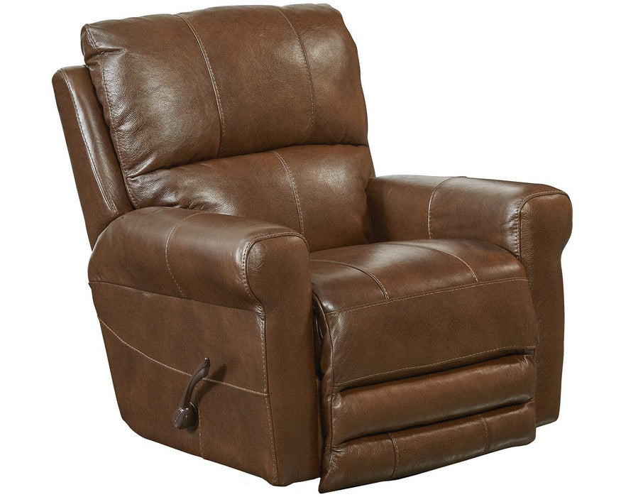 Catnapper Hoffner Swivel Glider Recliner in Chestnut