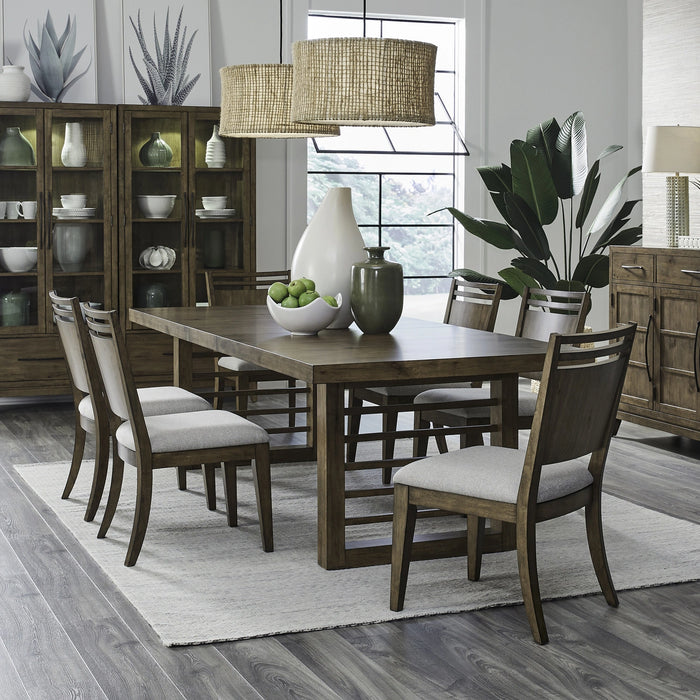 Shaker Lakes Opt 7 Piece Double Pedestal Table Set image