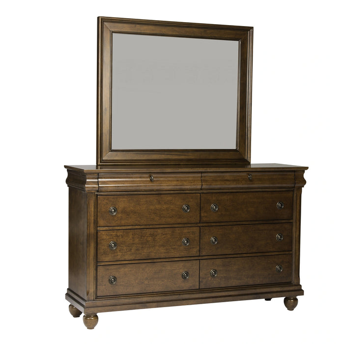 Rustic Traditions Sleigh Bed, Dresser & Mirror, Chest, Night Stand image