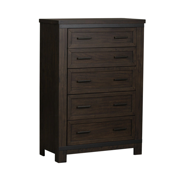 Thornwood Hills Panel Bed, Dresser & Mirror, Chest image