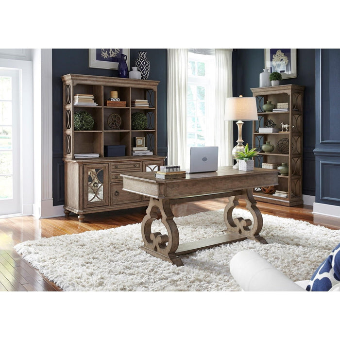 Liberty Simply Elegant Bookcase in Heathered Taupe
